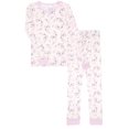 thumbnail image 2 of Sleep On It Girls Bamboo Viscoce 2-Piece Snug Fit Pajama Set (2-Pack) - Floral, Size 8, 2 of 9