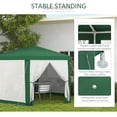 thumbnail image 5 of GVN Backyard Garden Canopy, Camping Canopy Screen Tent,13' x 11' Outdoor Party Tent w/ Protective Mesh Sidewalls, Ropes & Stakes, Green, 5 of 10