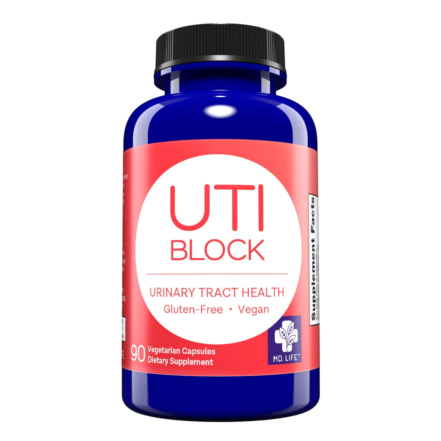 MD.LIFE Urinary Tract Infection Medicine and UTI Prevention Block 90 Ct