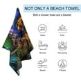thumbnail image 3 of Jurassic Dinosaur Oversized Beach Towel XL Pool Camping Swim Towels 32''x63'' Soft Blanket Accessories Must Vacation Necessities Adult, 3 of 7