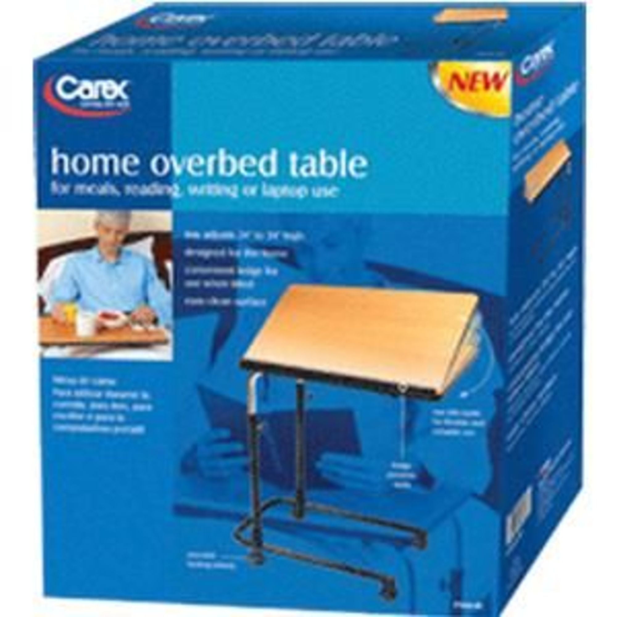 Carex Home Overbed Adjustable Table