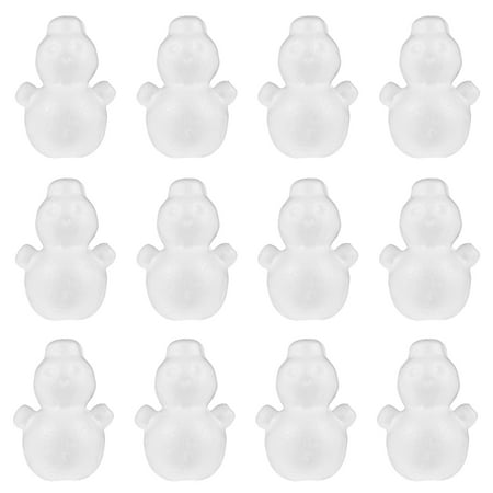 

HEMOTON 12pcs Children Painting Toys DIY Snowman Decorating Supplies Handmade Snowman Decors