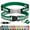 Green, variant on Pet Artist Nylon Reflective Cat Collar Safety Breakaway and Personalized Slide On Name ID Tag Anti-Lost