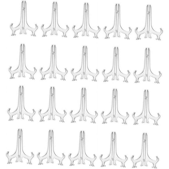 20 Pieces Plate Holder Easel, Plate Hanger Plate Holder For Decoration - 3 Inches