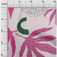 thumbnail image 1 of oneOone Polyester Lycra Light Pink Fabric Leaves Craft Projects Decor Fabric Printed By The Yard 56 Inch Wide-4GF, 1 of 4