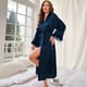 thumbnail image 5 of Pijama de seda de hielo para mujer, camisón de satén de manga larga con plumas y pantalones con tirantes, traje de casa 2658 2659, 5 of 6
