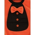 thumbnail image 6 of Seyurigaoka Baby’s Girl Boy Halloween Romper Tops Cute Long Sleeve Bat Wings Bow Round Neck Casual Triangle Jumpsuits Halloween Fancy Dress up Outift, 6 of 9