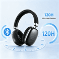 thumbnail image 5 of Over Ear Bluetooth Headphones, Active Noise Cancelling Headphones Bluetooth 6.0, 120H Playtime, Hi-Res Audio, Knob Control, Comfort Over-Ear Headset for Music & Calls, 5 of 8