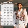 thumbnail image 7 of Yuyamidu Cute Snowman Mens Vest Formal Waistcoat with Pocket Cardinal V-Neck Suit Vests for Wedding Prom Party Christmas Casual Tuxedo Wear Size XL, 7 of 7