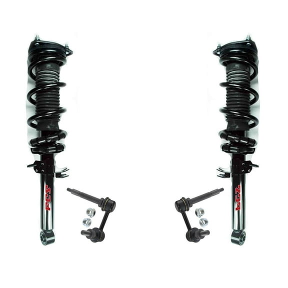 Front Spring Struts for Infiniti G37 09-13 4 Door Sedan Rear Wheel Drive 4pc kit