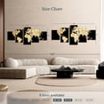 thumbnail image 4 of Elephant Stock Soil World Map Wall Art - Horizontal Multi Panel Canvas - Living Room Wall Decor - Map Multi Panel - Black And Orange Decor - 74" x 34", 4 of 8