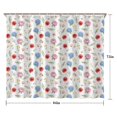 thumbnail image 5 of Pioneer Flower Floral Print Pattern Shower Curtain 84"x72", Bathroom Decorative Shower Curtain Set with 12 Hooks, Waterproof Washable, 5 of 6
