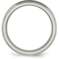 thumbnail image 3 of Chisel Titanium Polished Black Enamel Braid Design 6.2mm Ridged Edge Band - Ring Size 7.0, 3 of 8