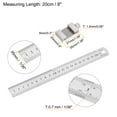 thumbnail image 2 of Unique Bargains Stainless Steel Ruler with Scriber Block 8' Metric Inch Ruler with 27mm Locating Vernier Slider, Silver Tone, 2 of 5