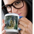 thumbnail image 2 of 3dRose, Squirrel Eating Acorns Photographed by Angelandspot, 15oz Two-Tone Blue Mug, 2 of 7