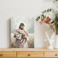 thumbnail image 4 of AEFER Jusus and Lamb Wall Art God Love The Lamb Art Christian Wall Art Leave The 99,Pictures Wall Decor Jesus Wall Art LDS Art, Bible Painting Jesus PrintArt Jesus 99 Art Unframe: 11x14inch(28x36cm), 4 of 5
