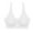 White, variant on Womens Wireless Bras Comfortable Push Up Petal Bra Seamless No Underwire Bra Full Support Lift Bralette Everyday Regular