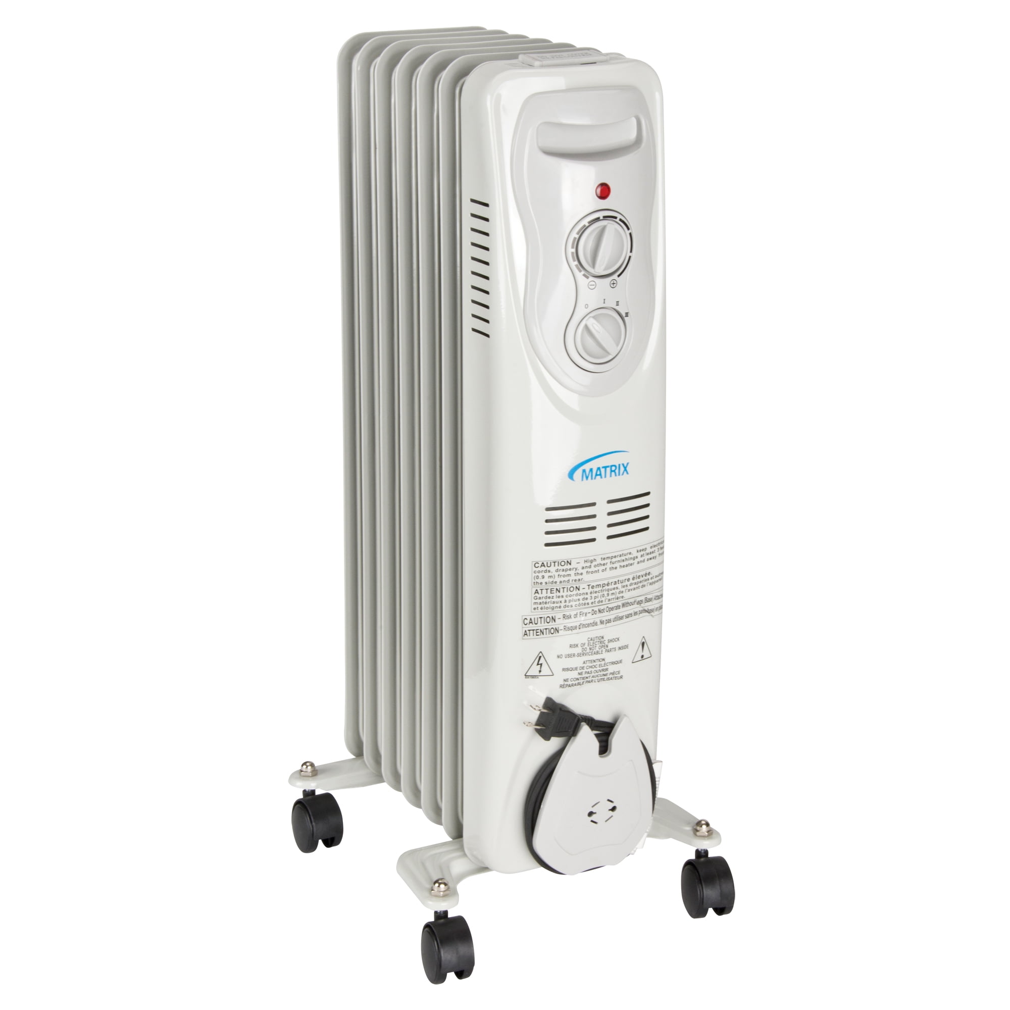 Matrix Industrial Oil Filled Electric Heater, 1500 Watts, 5100 BTU