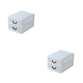 thumbnail image 3 of Organizador de caja de escritorio Matsuzay 2 capas blanco 2Conjunto, 3 of 6
