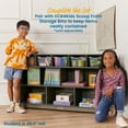 thumbnail image 4 of ECR4Kids 5+5 Cubby and Storage Mobile Tray Cabinet, Classroom Furniture, Grey Wash, 4 of 9