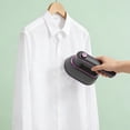 thumbnail image 4 of Folding Electric Iron For Both Wet and Dry Use Foldable Handheld Garment Steamer Portable Travel Iron for Clothes with Wet and Dry Use Fast Heating Compact Size Gray(1Pc) by JASKFLY, 4 of 6