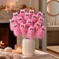 thumbnail image 5 of Aurorax Pink Halloween Decorations for Home,12 Pack Halloween Pink Ghost Stems,Cute Glitter Ghost Picks for Bouquet Wreath Table Centerpiece 12, 5 of 7