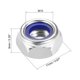 thumbnail image 2 of Tuercas de bloqueo hexagonales con inserto de nylon M10 x 1.5mm de acero al carbono galvanizado blanco 5pcs, 2 of 5