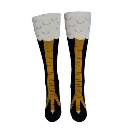 

Sunisery Women Funny 3D Chicken Feet High Socks Cartoon Thigh Stockings Leggings