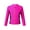 Hot Pink, variant on Haitryli Girls Long Sleeve Rash Guard Jacket Front Zipper Beach Swim Shirt UV Sun Protection Orange 6