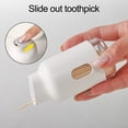 thumbnail image 3 of 1 Set Toothpick Holder Large Capacity Transparent Visible-Design Creative Shape Detachable Easy to Refill Wide Application Bamboo Clean Teeth Toothpick with Dispenser Set for Home, 3 of 7