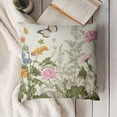 thumbnail image 3 of SHANXI Spring Summer Pillow Covers Sage Green Leaves Plant Couch Pillow Cases Pink Yellow Floral Throw Pillows Farmhouse Home Decor for Room Outdoor Porch Patio Cushion 22x22in, 3 of 5