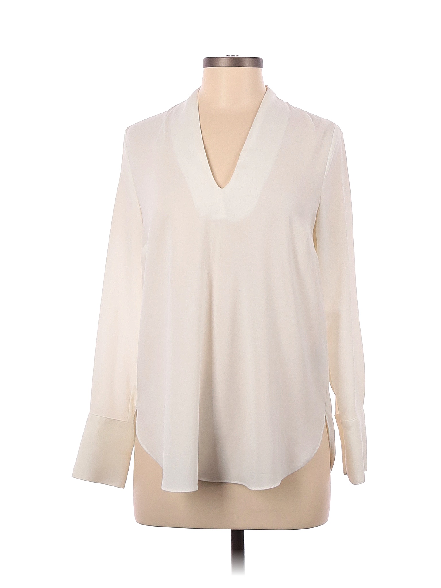 Chemisier Femme H&M - Manches Longues, Blanc - Taille 6 - Pré-aimé En Très Bon état