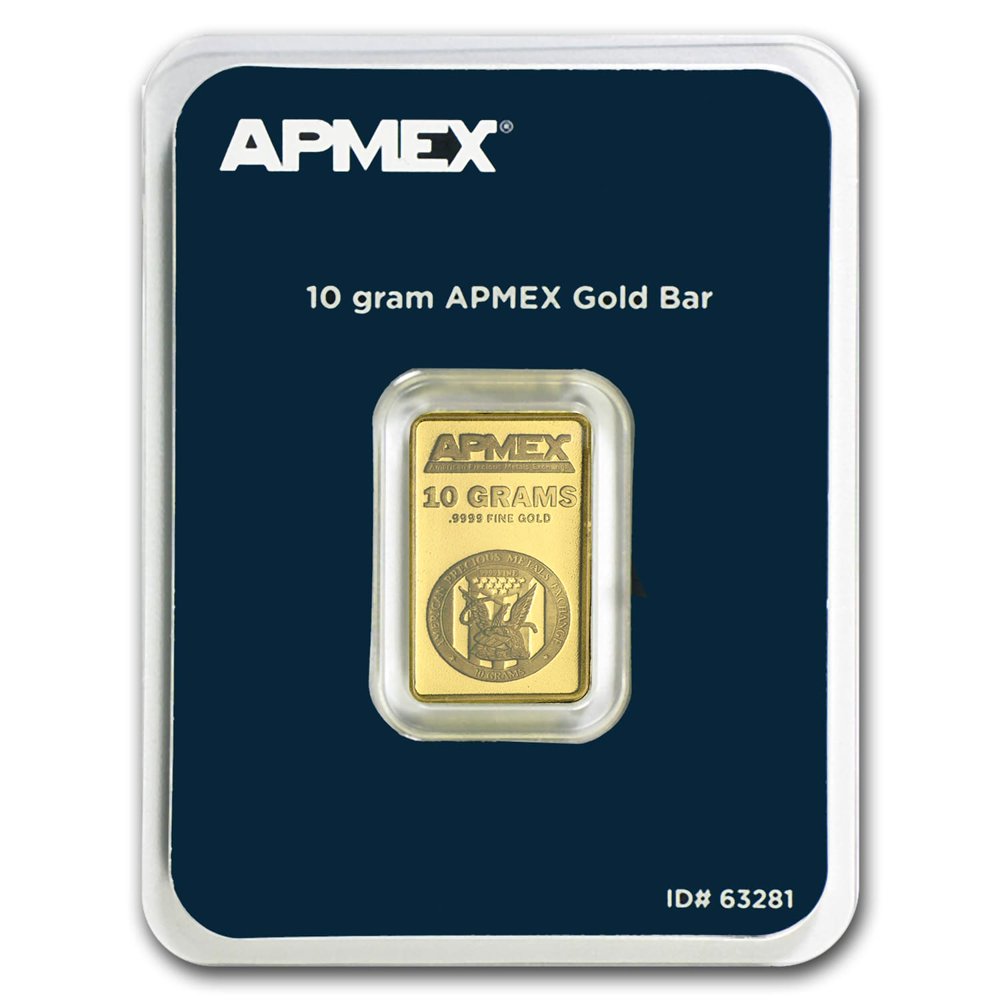 APMEX 10 gram Gold Bar APMEX (In TEP Package)