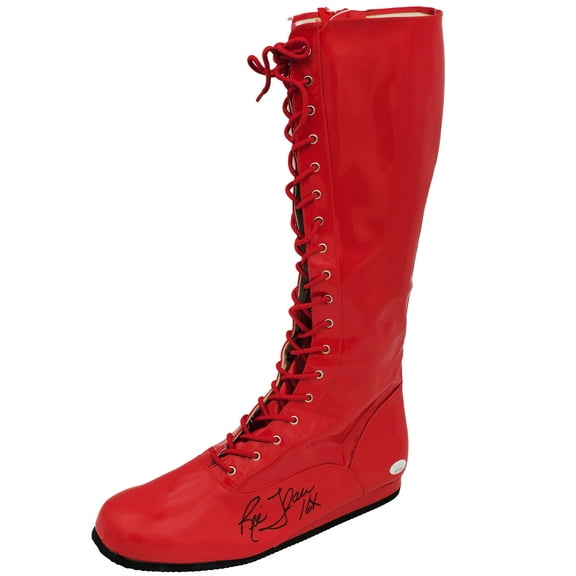 Ric Flair Autographed Red Left Footed Boot WWE "16x" JSA 228118