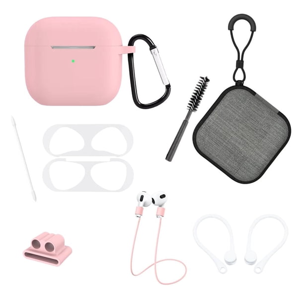 Funda y kit de accesorios 9 en 1 Gadget Collection Mx Para Airpods 3 Rosa