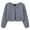 style-01 Dark Gray, variant on Kogui Cardigan for Toddler Girl Little Girls Knit Long Sleeve Button Closure Bolero Cardigan Shrug Ruffle Design Size 7-8 (White,7-8 Years)