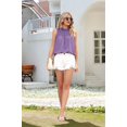 thumbnail image 5 of Womens Ruffle Neck Sleeveless Tank Tops  XXL, 5 of 8
