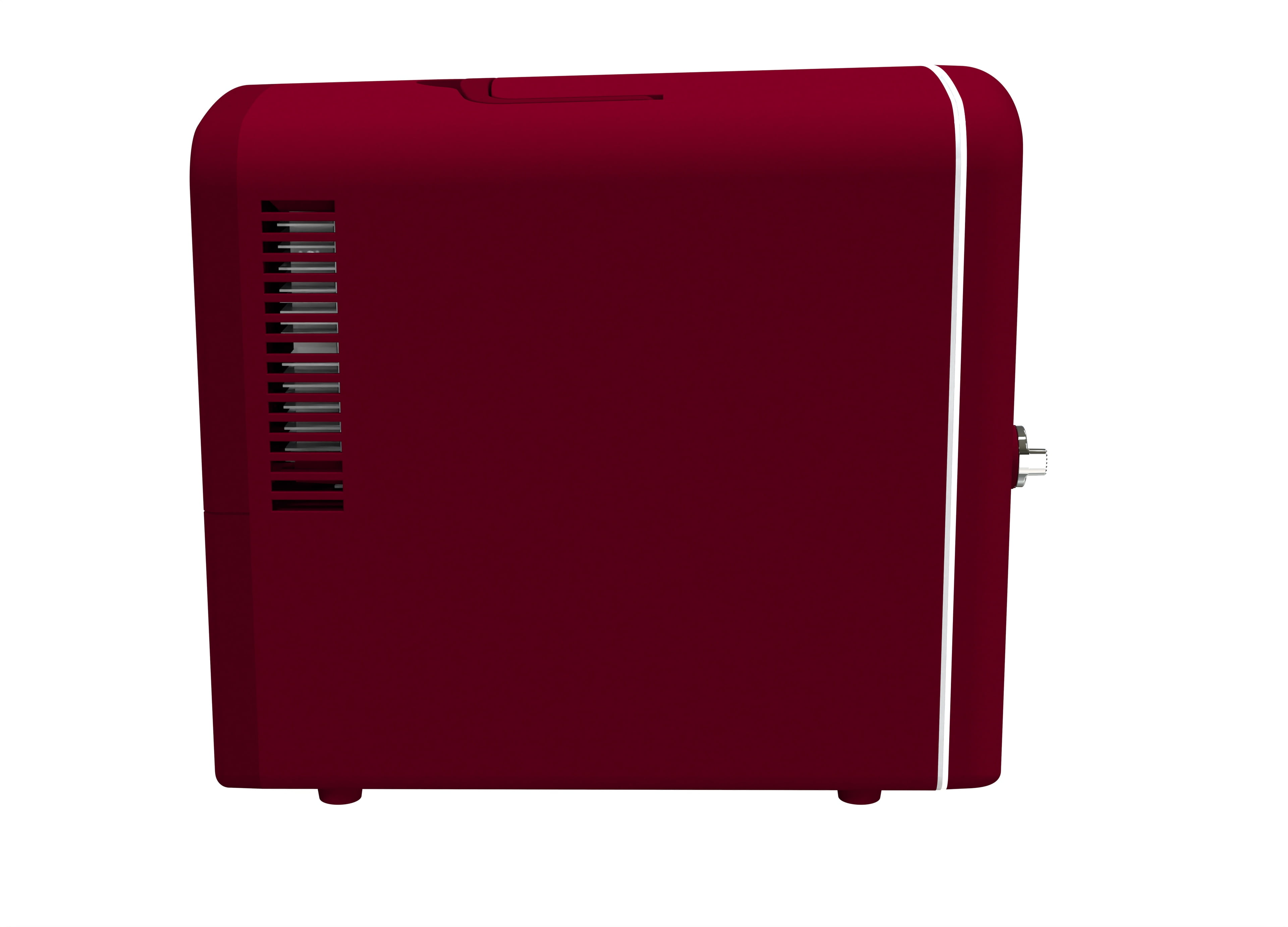 Frigidaire 9 Can Retro Mini Fridge, 6L Portable Personal Cooler with AC/DC Adapters, Skincare Fridge for Travel, Bedroom, Office, Dorm, Red