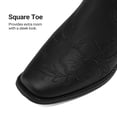 thumbnail image 6 of DREAM PAIRS Women's Mid-Calf Cowboy Boots Classic Embroidered Western Boots with Square Toe Comfortable Chunky Heel Vegan Leather Boots, 6 of 9