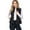 Black, variant on ShezPretty Women's Basic Solid Quilted Padding Jacket Vest Suede Piping Details With Pockets (Small, Black)