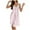 Pink, variant on Glisme Nightgowns For Women Night Gown Satin Chemise Nightie Sleep Dress Sleepwear Loungewear Sleepwear Blue Pjs