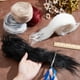 thumbnail image 3 of 5 piezas de cinta de pelo sintético esponjoso, cinta de felpa de pelo sintético para manualidades, parches de tela de pelo sintético peludo, 3 of 9