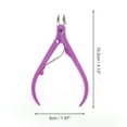 thumbnail image 4 of Unique Bargains 1 Set Durable Nail Clipper Kit for Women for Men Purple Silver Tone, 4 of 7