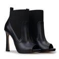 thumbnail image 4 of Botines Para Mujer Tipo Tacones Altos de Piel Negros, 4 of 5