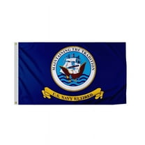 Navy Retired Outdoor Flag, 12x18 Inch, Nylon, Double Stitched, Canvas Header
