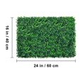 thumbnail image 2 of Outdoor Privacy Hedge Screen, 12PCS 24x16 Inch UV Protected Boxwood Grass Wall Panels, Artificial Green Fence for Backyard, Balcony, Wedding Decor (32 SQ FT), 2 of 10