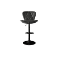 thumbnail image 5 of 2-Piece Industrial Swivel Bar Stools Set - Steel Frame, Faux Leather Upholstered Back & Seat with Footrests - Retro Modern Design, 300lbs Capacity, Non-Slip Base for Kitchen, Home Bar, Pub, 5 of 6