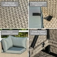 thumbnail image 3 of 9-Piece All-Weather Modular Outdoor Sectional Sofa Set with Water-Resistant Cushions, UV-Protected Wicker for Patio or Backyard, 3 of 5