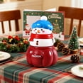thumbnail image 5 of Mini Christmas Lighted Snowman Figurine Glittering Tabletop Decoration Ornament Figurine Night Light Lamp Holiday Centerpiece, 5 of 7