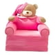 thumbnail image 1 of Funda elástica Zulema Funda de asiento para silla Oso de sombrero rosa, 1 of 7